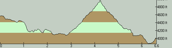 WhetstoneMountainTrailElevationProfile