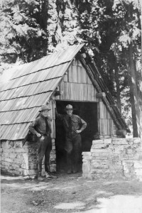 Breitenbush Shelter - Rangers Blanchfield and Williamson - 1934