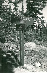Pyramid Butte Trail Sign - Undated