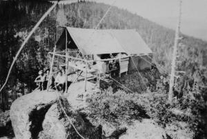 Unknown Tent Lookout - Undated - What a rough life!